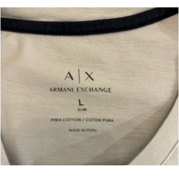 Armani Exchange light gray women's T shirt size L - Picture 5 of 6